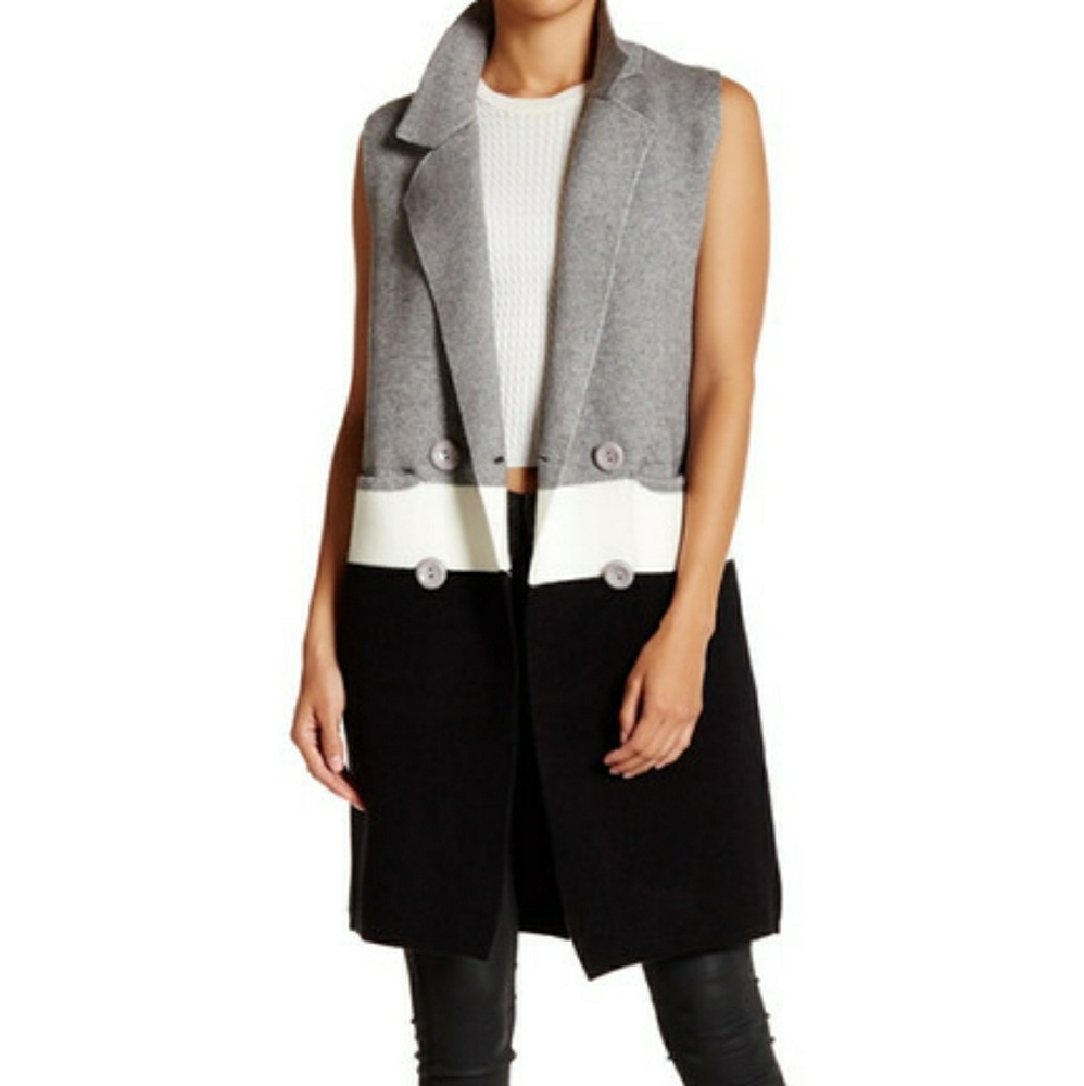 ISO Love Token colorblock sleeveless vest M